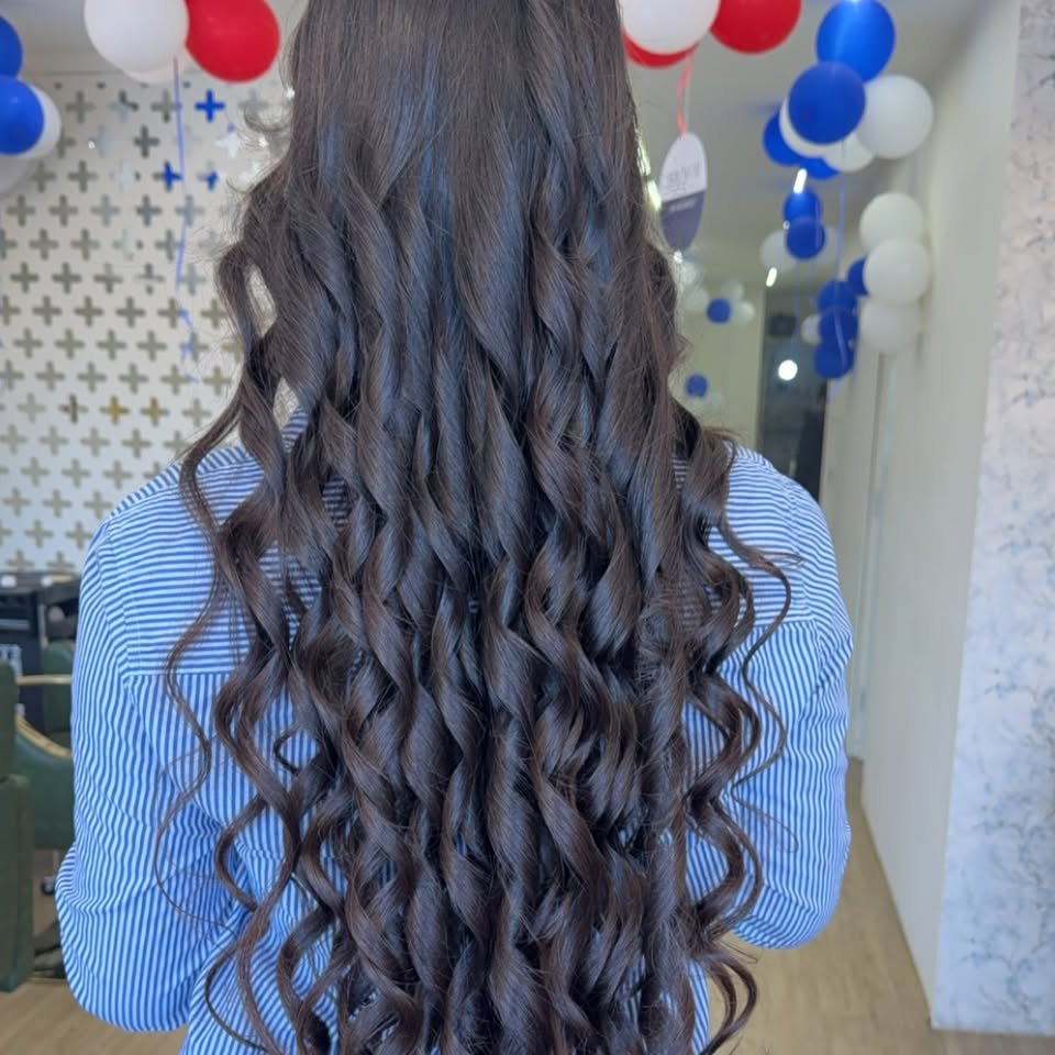 Long soft curls